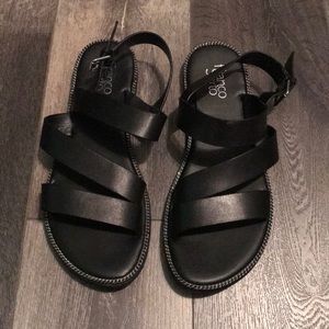 Franco Sarto Kelso Leather Strappy Sandal Size 9.5